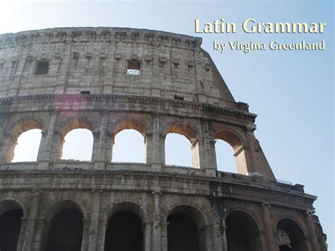 Latin Grammar - Teaching Point