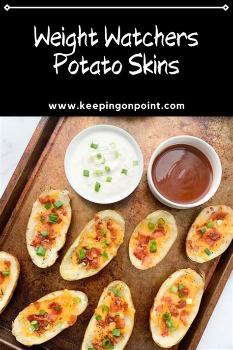 Potato Skins | Quick healthy snacks, Potato skins, Weightwatchers recipes