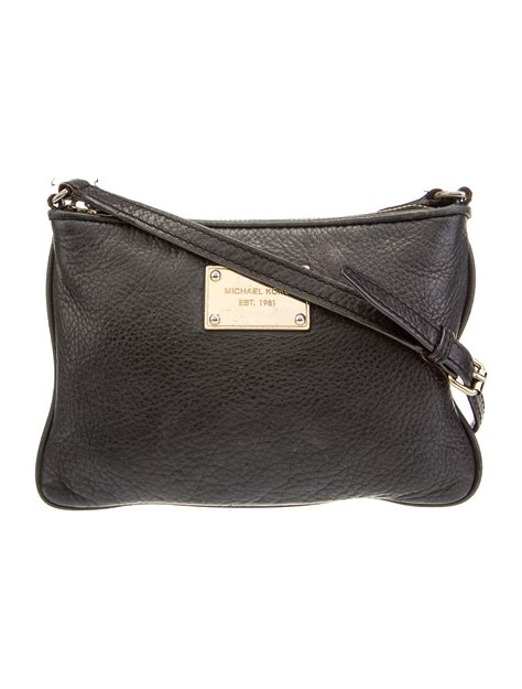 Michael Michael Kors Leather Crossbody Bag - Black Crossbody Bags ...