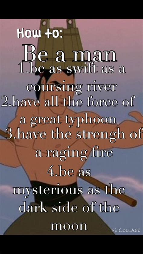 To be a man: mulan song lyrics quote #myfave😍 Song Lyric Quotes, Song ...