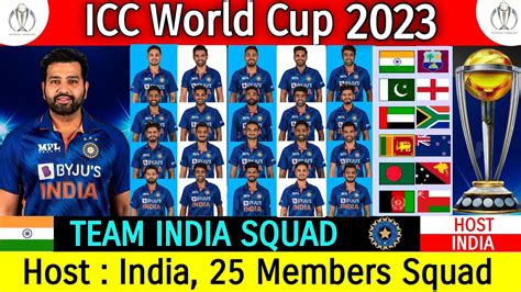 2023 World Cup Cricket India Team | Images and Photos finder