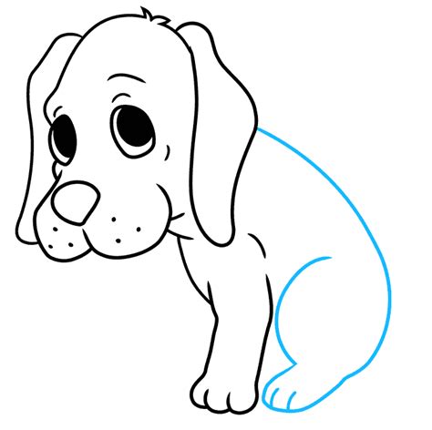 How to Draw a Sad Dog - Really Easy Drawing Tutorial