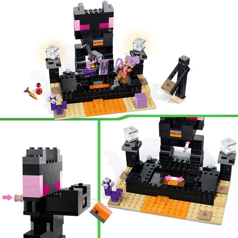 LEGO Minecraft 21242 The End Arena Ender Dragon Battle Set | Smyths Toys UK