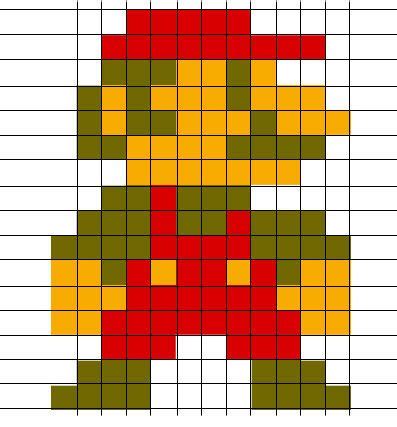 8-Bit Mario Grid