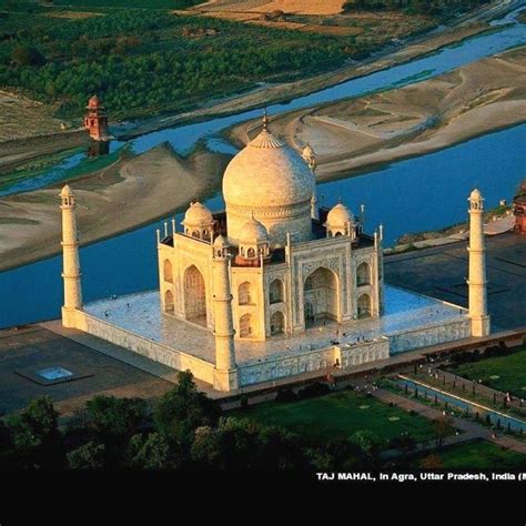 Taj Mahal ( aerial view) | INDIA | Pinterest | Taj mahal india, Taj ...