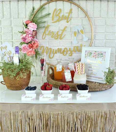 Easy mimosa bar styling that's perfect for any festive event! | Mimosa ...