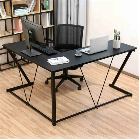 Black L-Shaped Modern Desk - Affordable Modern Design Furniture and ...