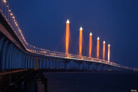 Jiashao Cross-Sea Bridge In Hangzhou Bay Is World's Longest Cable ...