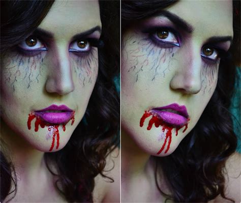 CarolinaCupcake Makeup: Zombie Girl Makeup! Halloween Look #3!