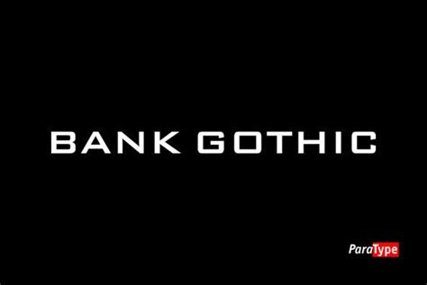 Bank Gothic Font - YouWorkForThem | Bank gothic font, Gothic fonts ...