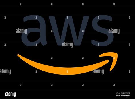 Amazon Web Services, Logo, Black Background Stock Photo - Alamy