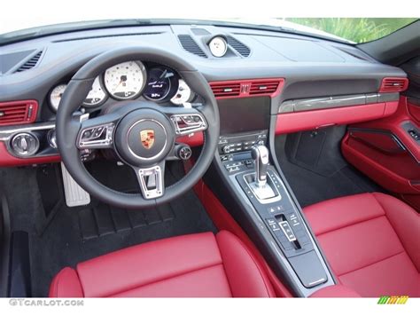 2019 Porsche 911 Turbo S Cabriolet Bordeaux Red Dashboard Photo ...