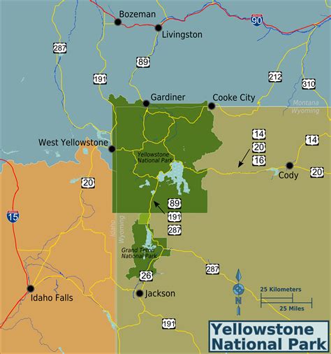 Yellowstone National Park Usa Map – Topographic Map of Usa with States