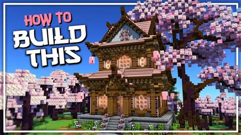 How to Build a Cherry Blossom Temple | Minecraft 1.20 Tutorial ...