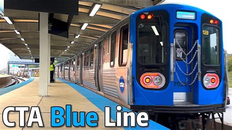 ⁴ᴷ⁶⁰ Exploring the Chicago CTA Blue Line - YouTube