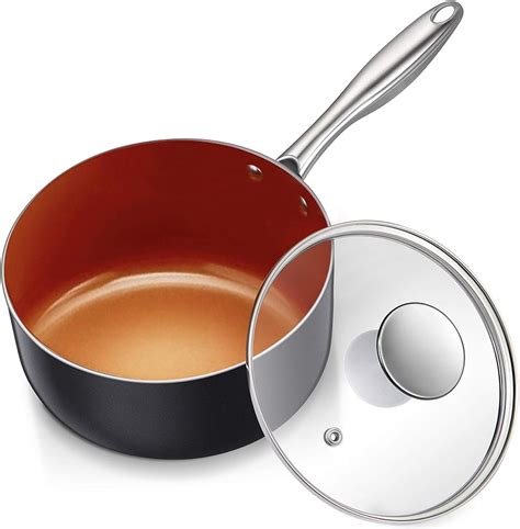 Amazon.com: MICHELANGELO Nonstick Sauce Pan 2 Quart, Ultra Nonstick ...