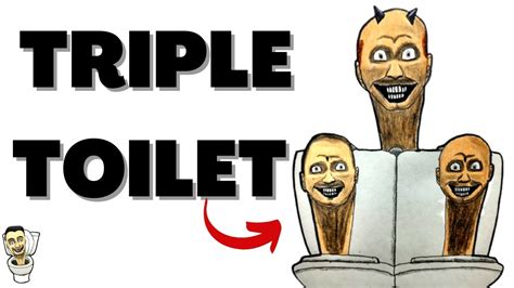 Cómo DIBUJAR al🚽TRIPLE TOILET de los SKIBIDI TOILET / How to DRAW ...