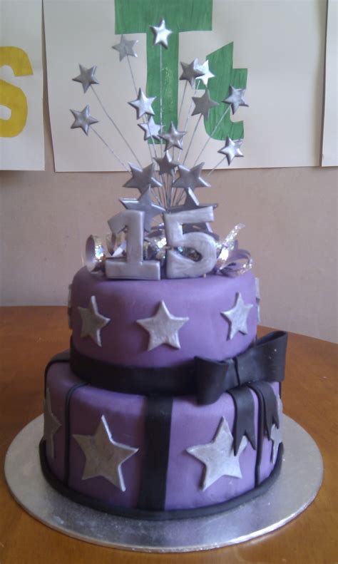 Purple 15Th Birthday Cake - CakeCentral.com