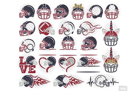 Football Helmet Front View Svg