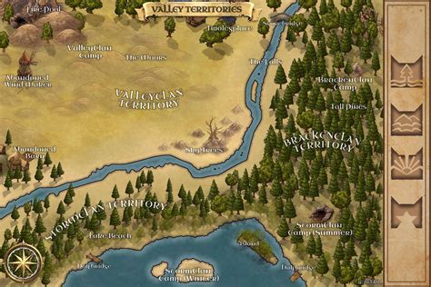 The map I made for my fan-made Warriors series—what do y’all think? : r ...