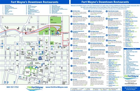 Fort Wayne restaurants map