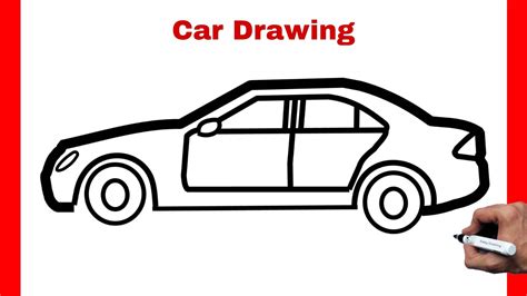 Car Drawing Easy | How to Draw Car | Simple Car Drawing | Car Colouring ...