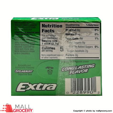 Extra Sugar Free Spearmint Gum Ingredients - Property & Real Estate for ...