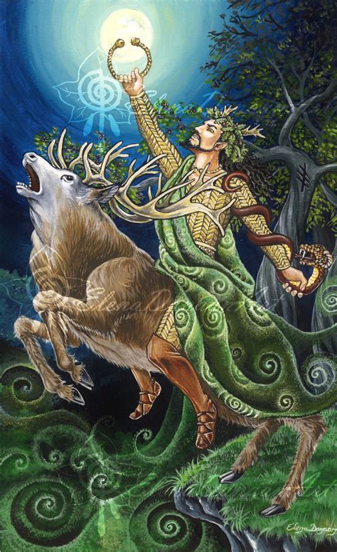 Cernunnos, Celtic god of wildlife and nature www.elenadanaan.com # ...