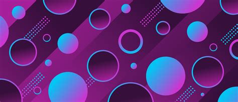 Dynamic geometric neon, blue, purple gradient circle animated abstract ...