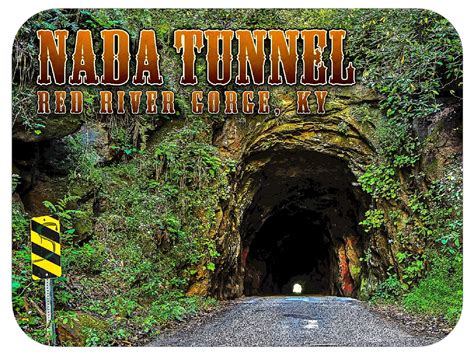 Nada Tunnel Red River Gorge Kentucky Photo Fridge Magnet