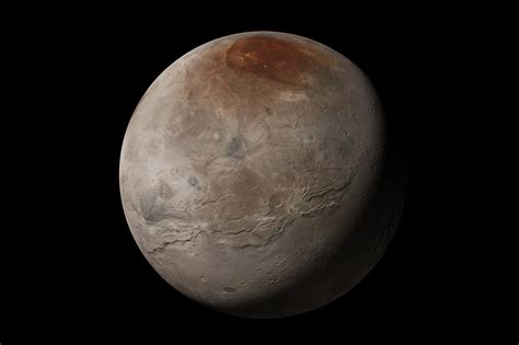 Why Does Pluto's Moon Have A Blood-Red North Pole? Ice Volcanoes ...