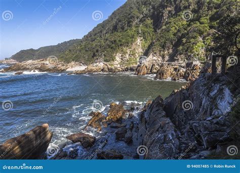 Storms River Mouth in Tsitsikamma National Park, South Africa Stock ...