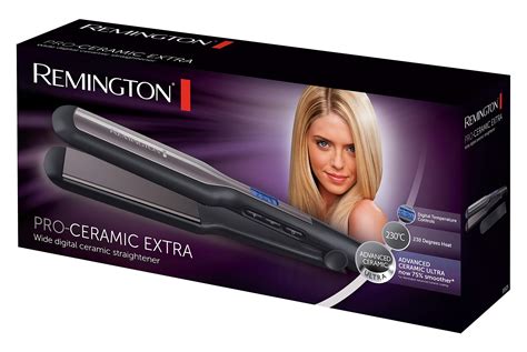 Remington Pro-Ceramic Extra Wide Plate Hair Straighteners for Longer ...