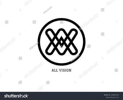 Black White Round Icon Vision Logo Stock Illustration 2069845343 ...