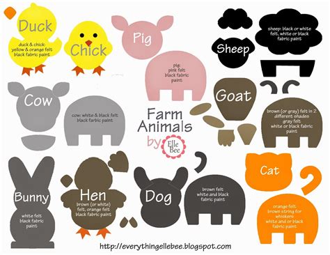 I searched everywhere for an animal template that I could use to make ...