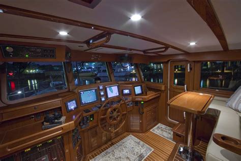 Gallery - Selene Trawlers - Helm | Boat interior design, Trawler yacht ...