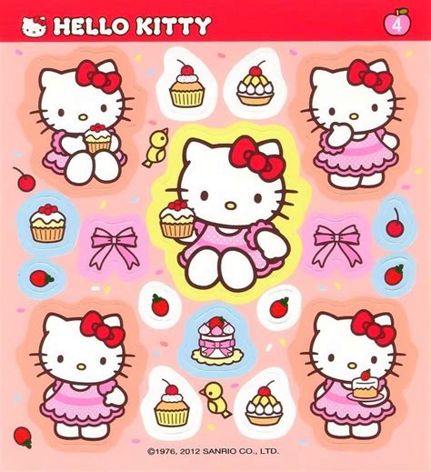 Hello Kitty stickers | Hello kitty printables, Hello kitty backgrounds ...