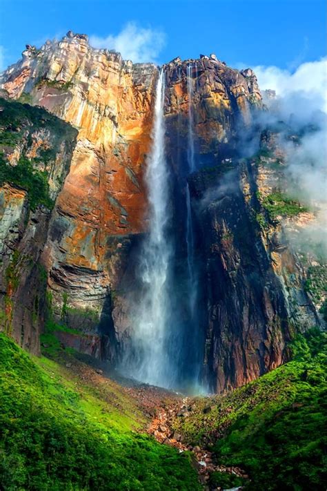 Angel Falls ( Salto Angel ) is worlds highest waterfalls (978 m ...