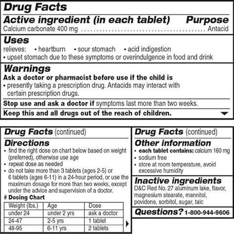 Pepto Bismol Dosage Chart: A Visual Reference of Charts | Chart Master