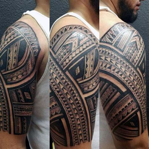 Tribal Tattoos For Men Half Sleeve Design