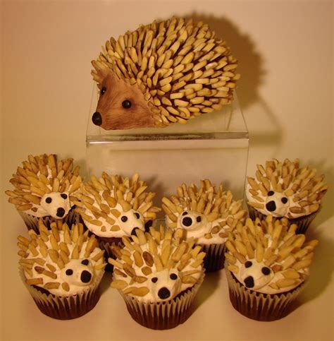 Hedgehog cupcakes!