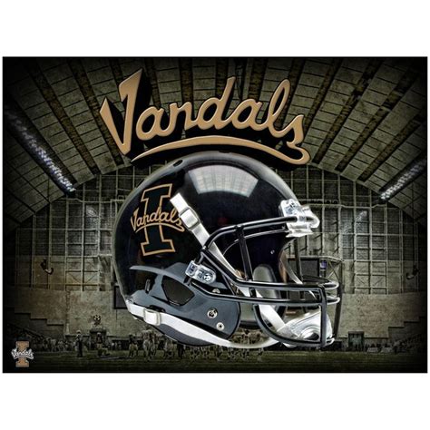 Idaho Vandals Helmet Football Poster | Idaho vandals football, Idaho ...