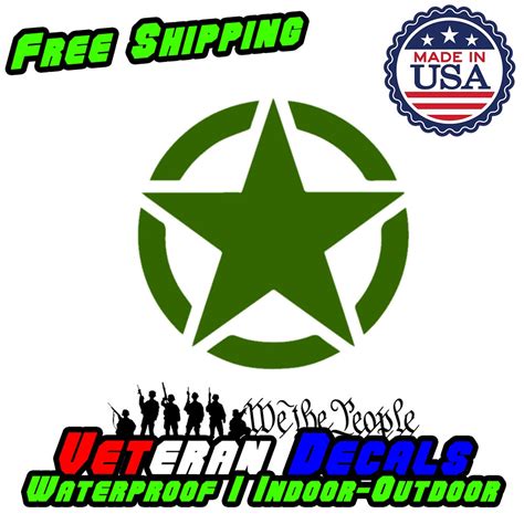 Military Army Star Vinyl Decal Sticker Truck Car Phone Wall - Etsy