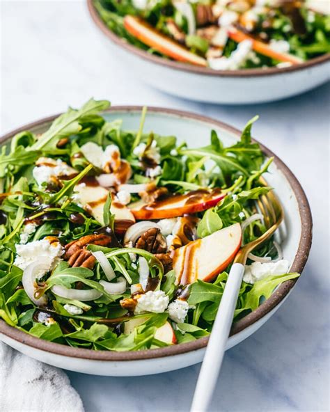 Goat Cheese Salad with Arugula & Apple – A Couple Cooks