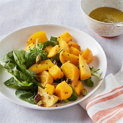 Golden Beet Salad with Apricot Vinaigrette Recipe - EatingWell