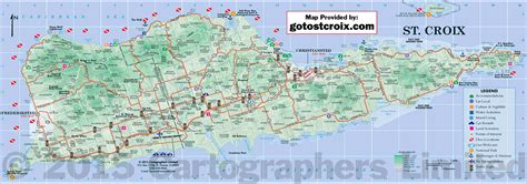 St Croix Map, St Croix Island in US Virgin Islands