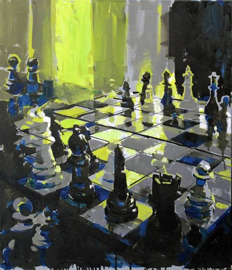 Chess Painting by Ed Potapenkov | Saatchi Art