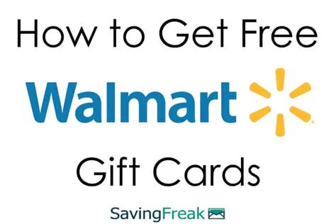 How to Get Free Walmart Gift Cards [15 Easy Ways]