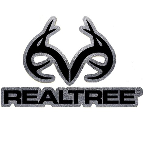 Realtree Outfitters Black and Chrome Decal | Realtree Antler Decals