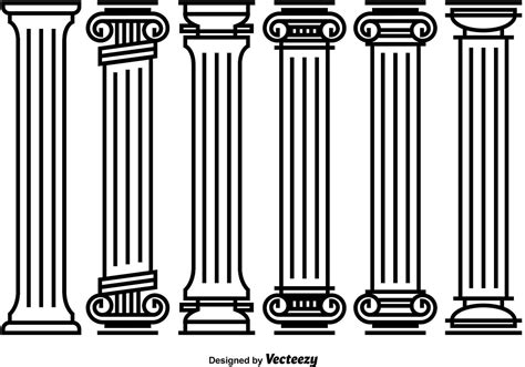 Decorative Roman Pillar Vectors 105148 Vector Art at Vecteezy